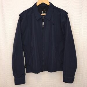Sierra Designs 60/40 Line Windbreaker Jacket Mens Medium Navy Blue Made In USA